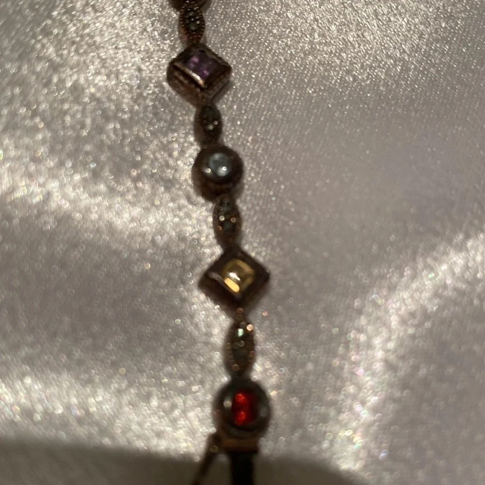 Bracelet genuine multi gemstone